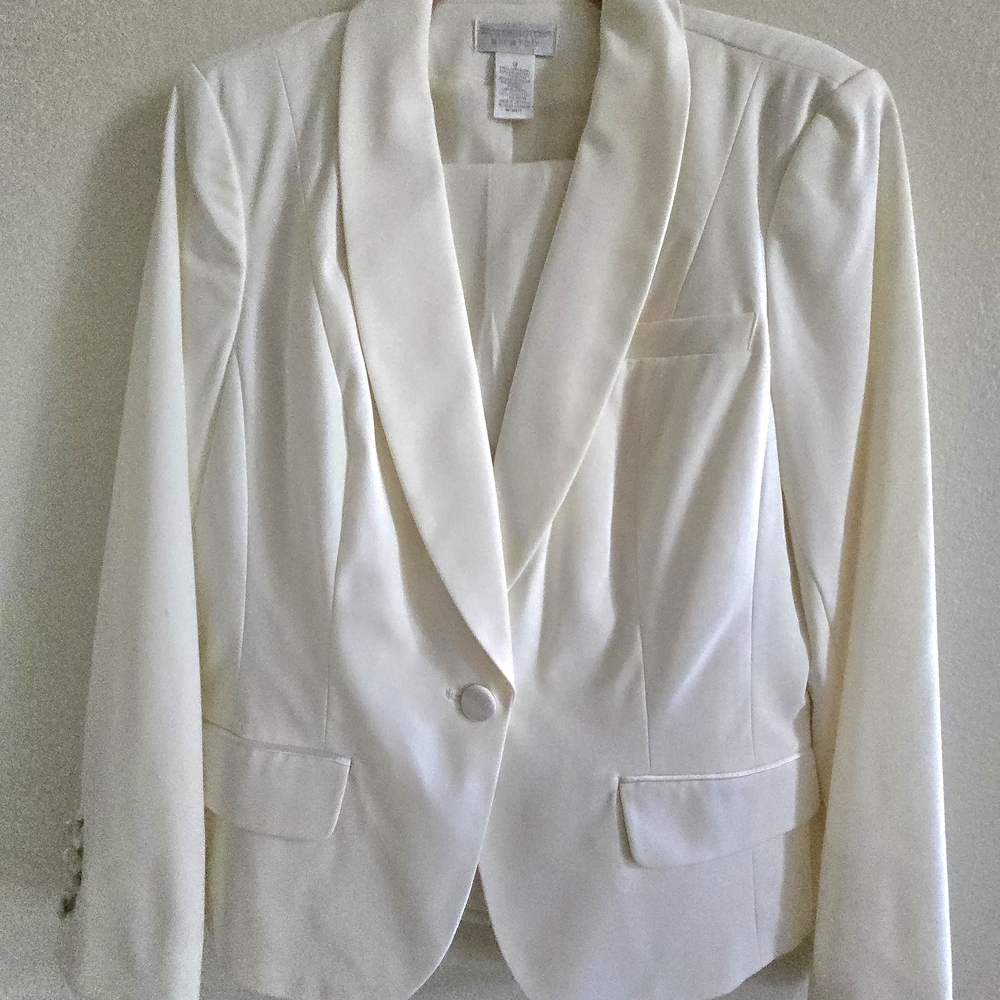 Worthington Stretch Elegant White Women's Blazer